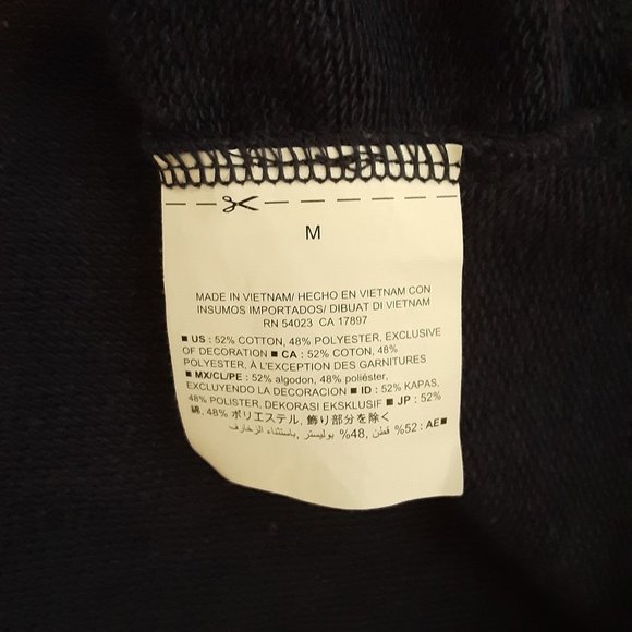 Old Navy sleeveless sweatshirt dress w cut outs blue size medium - Picture 11 of 12